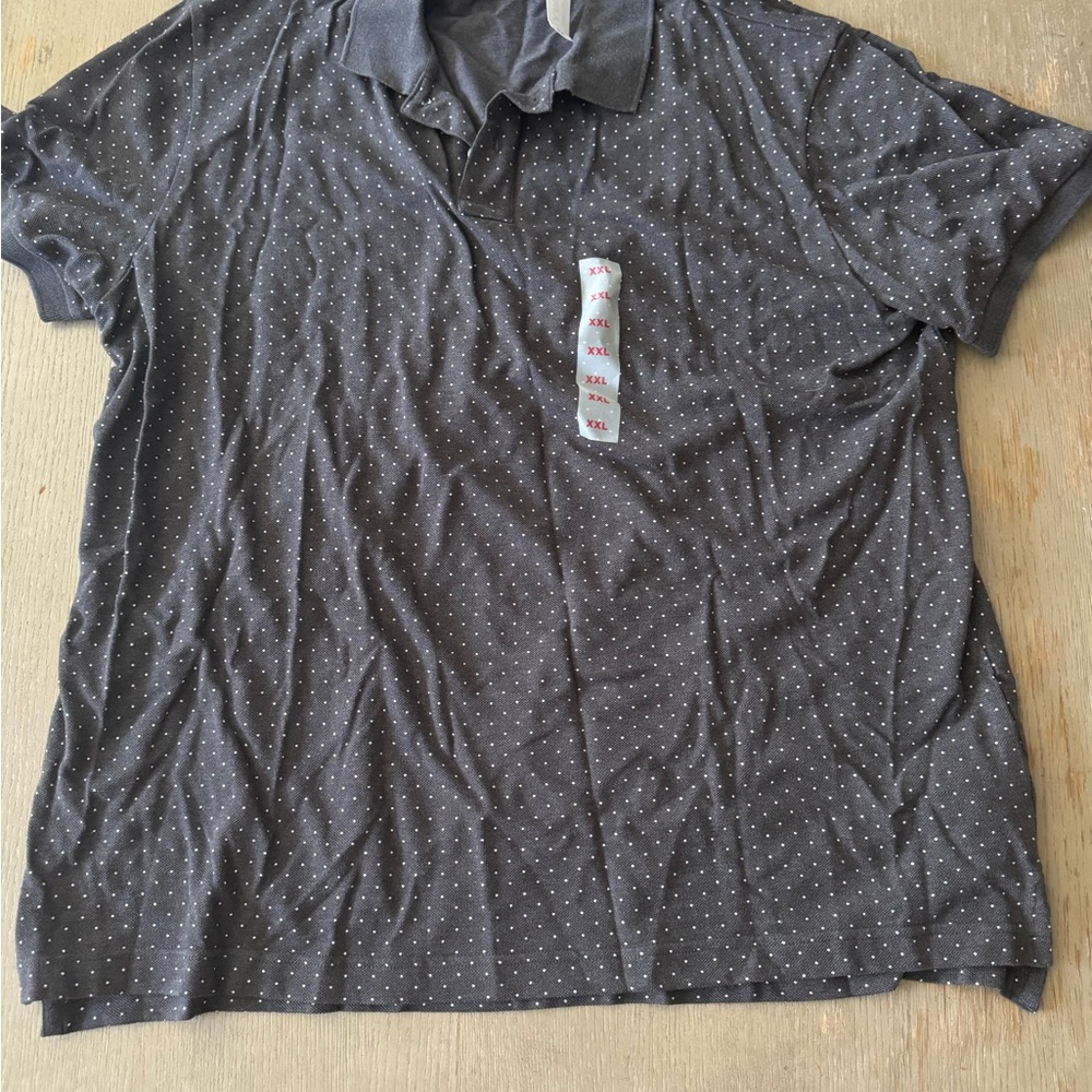 Old Navy Gray Polo Shirt Casual Knit NWT